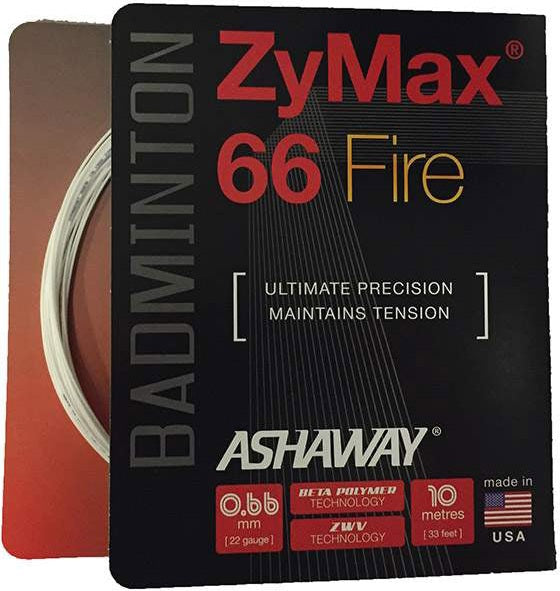 Ashaway Zymax 66 Fire Badminton (white) - Wht / Os
