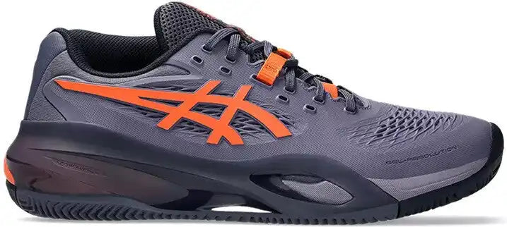 Asics Gel Resolution x Clay Men’s Tennis Shoes - Grayish Purple Nova Orange