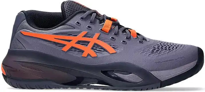 Asics Gel Resolution x Wide Men’s Tennis Shoes - Grayish Purple Nova Orange
