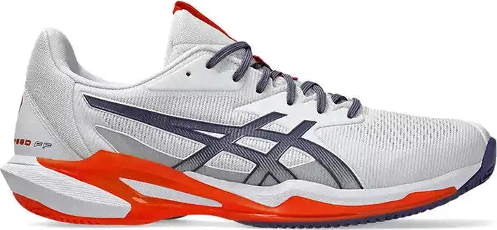Asics Solution Speed Ff 3 Clay Men’s Tennis Shoes - White Grayish Purple