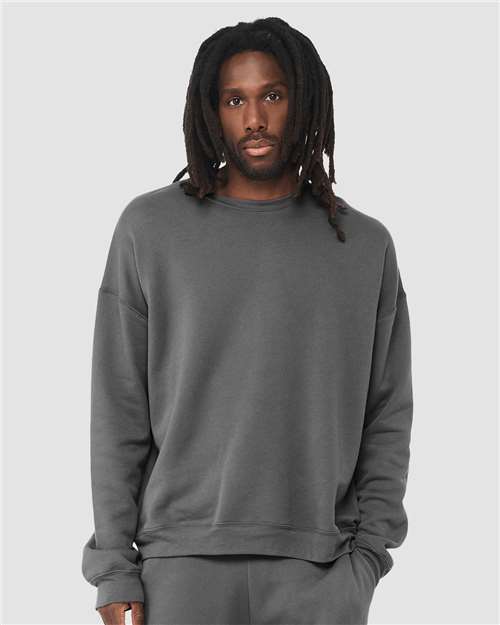 Asphalt Sponge Fleece Drop Shoulder Crewneck Sweatshirt - 3945