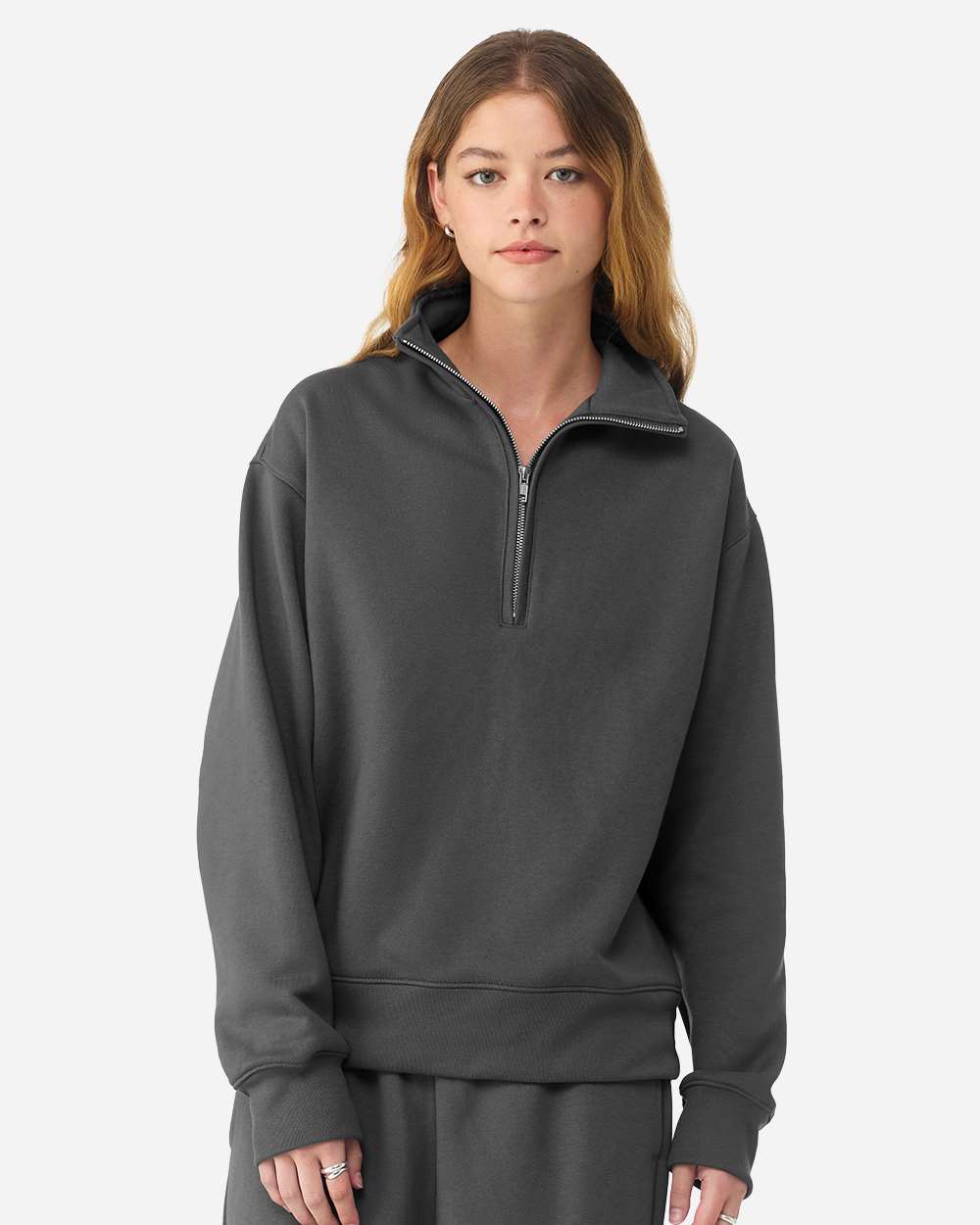 Asphalt Unisex 10 oz Quarter-Zip Pullover Sweatshirt - 4740