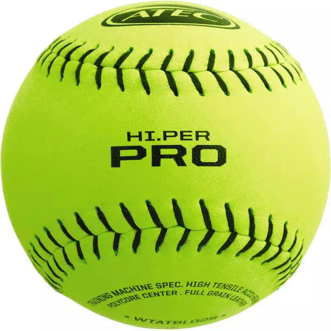 Atec Hi.per Pro - Leather Flat Seam Softball (dozen) Atbl02s12 - Optic