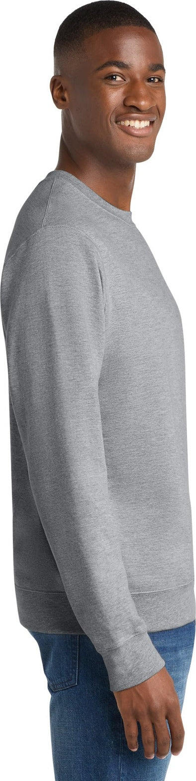 Athl Heather Port & Co Fan Favorite Fleece Crewneck Sweatshirt. PC850