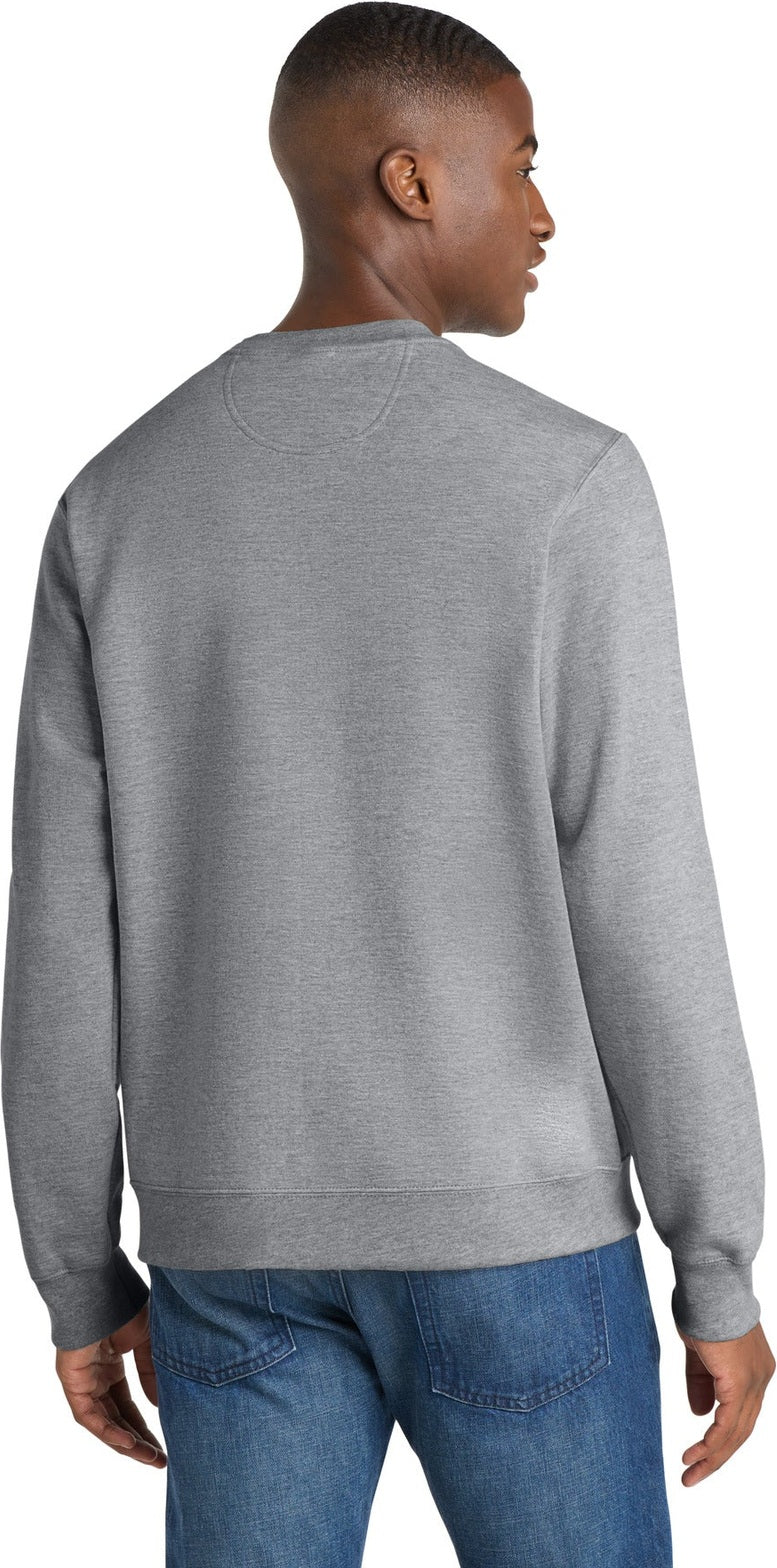 Athl Heather Port & Co Fan Favorite Fleece Crewneck Sweatshirt. PC850