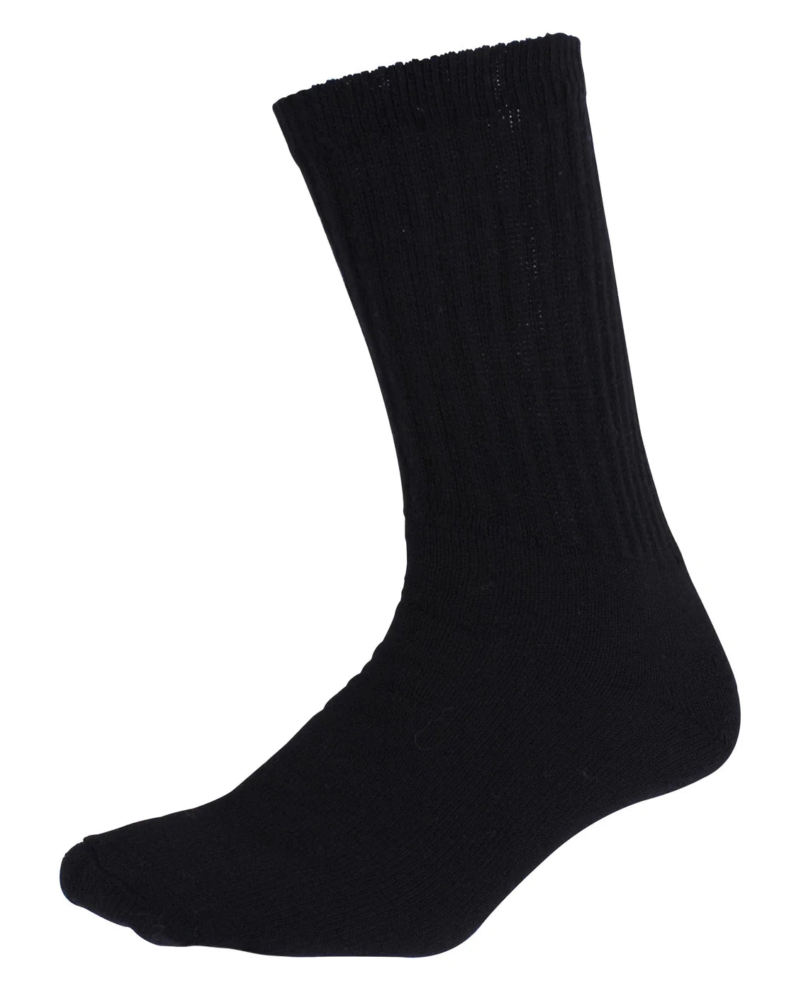 Athletic Crew Socks - Black / 10 - 13