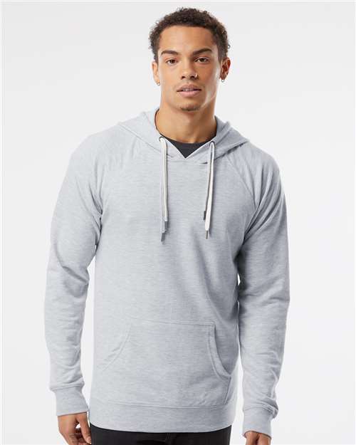Athletic Heather Icon Lightweight Loopback Terry Hooded Sweatshirt - SS1000