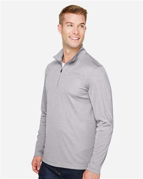 Athletic Heather Men&#39;s Zone Sonic Heather Performance Quarter-Zip Pullover - TT31H