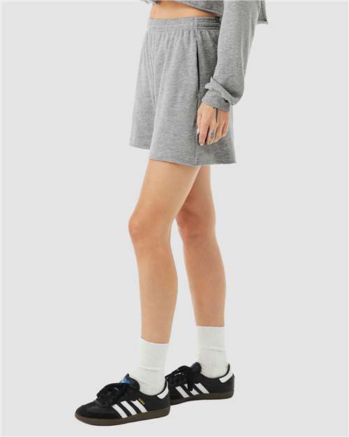 Athletic Heather Women&#39;s Cutoff Fleece Shorts - 3787