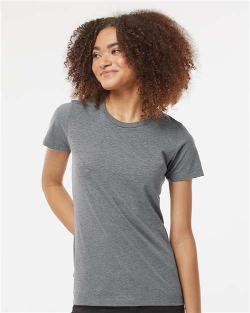 Athletic Heather Women&#39;s Premium Cotton Blend T-Shirt - 542