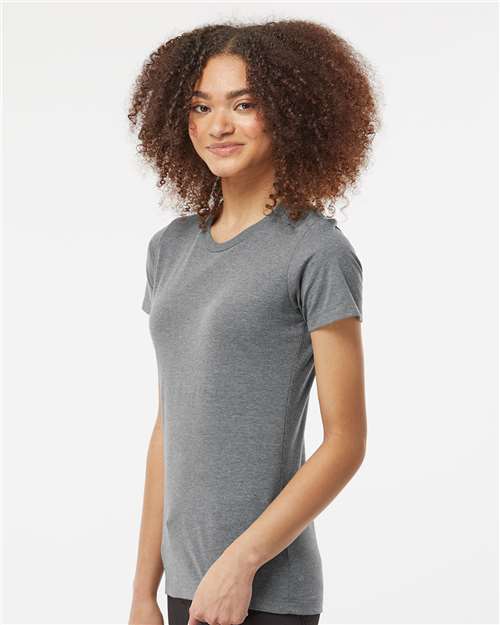 Athletic Heather Women&#39;s Premium Cotton Blend T-Shirt - 542