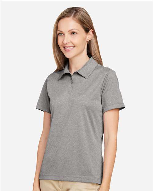 Athletic Heather Women&#39;s Zone Sonic Heather Performance Polo - TT51HW