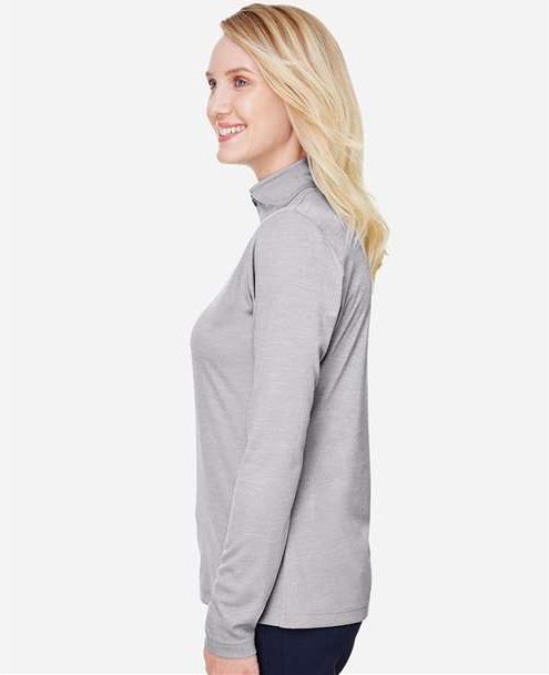 Athletic Heather Women&#39;s Zone Sonic Heather Performance Quarter-Zip Pullover - TT31HW