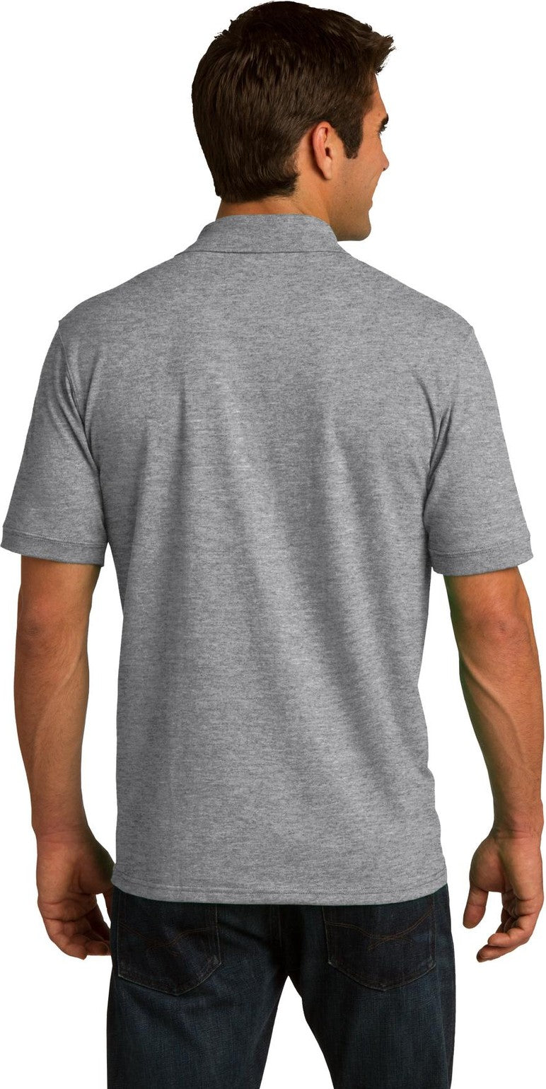 Athletic Hthr Port & Co Tall Core Blend Jersey Knit Polo. KP55T