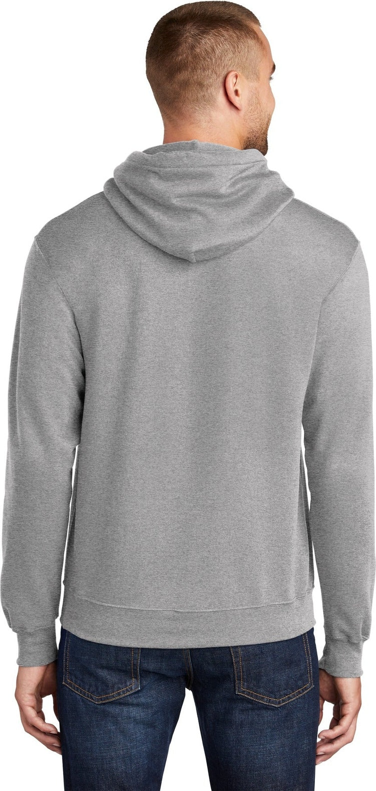 Athletic Hthr Port & Co Tall Core Fleece Pullover Hooded Sweatshirt PC78HT