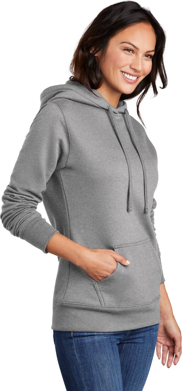 Athletic Hthr Port & Co Women's Core Fleece Pullover Hooded Sweatshirt LPC78H