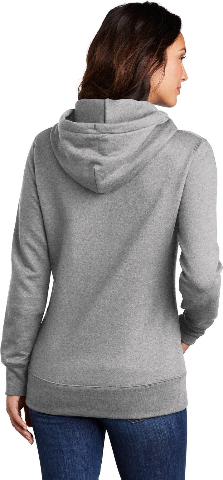 Athletic Hthr Port & Co Women's Core Fleece Pullover Hooded Sweatshirt LPC78H