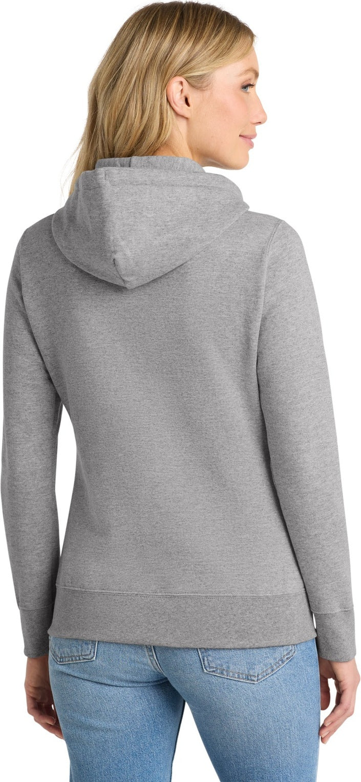 Athletic Hthr Port & Co Women's Core Fleece Pullover Hooded Sweatshirt LPC78H