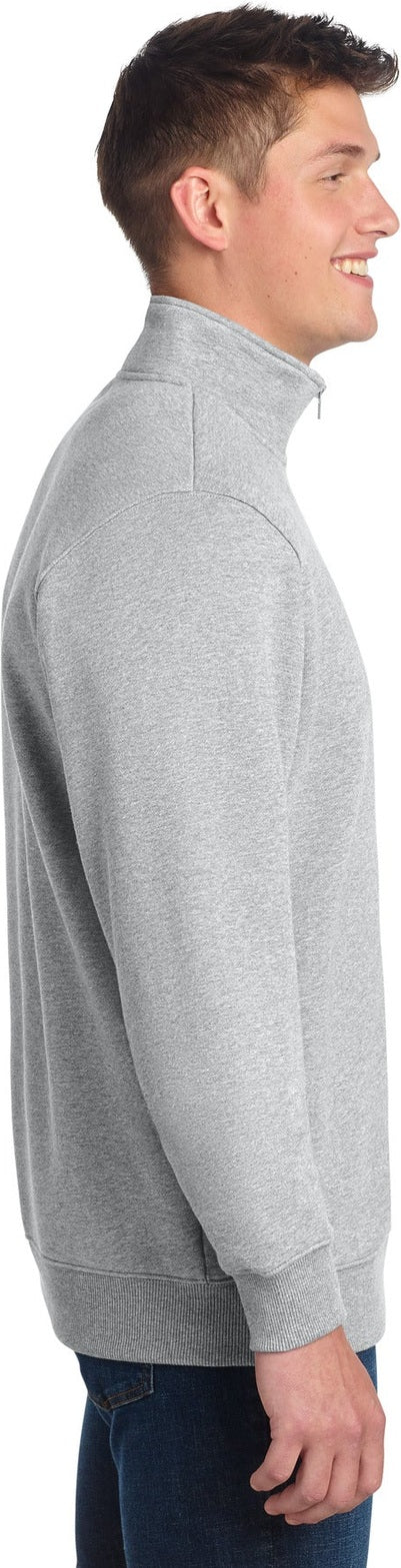 Athletic Hthr Sport-Tek 1/4-Zip Sweatshirt. ST253