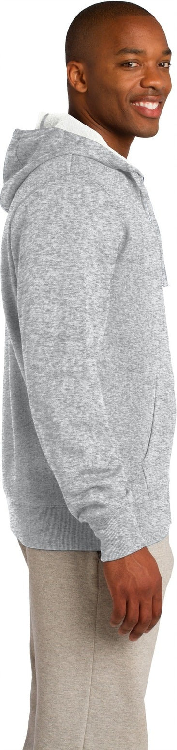 Athletic Hthr Sport-Tek Full-Zip Hooded Sweatshirt. ST258