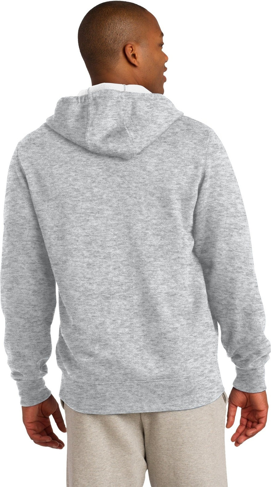 Athletic Hthr Sport-Tek Full-Zip Hooded Sweatshirt. ST258