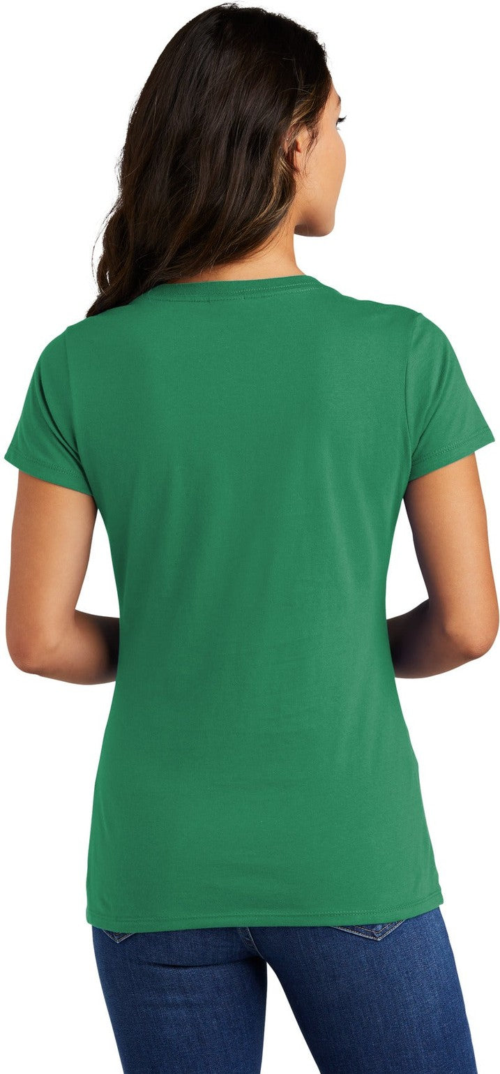 Athletic Kelly Port & Co Women's Fan Favorite V-Neck Tee. LPC450V