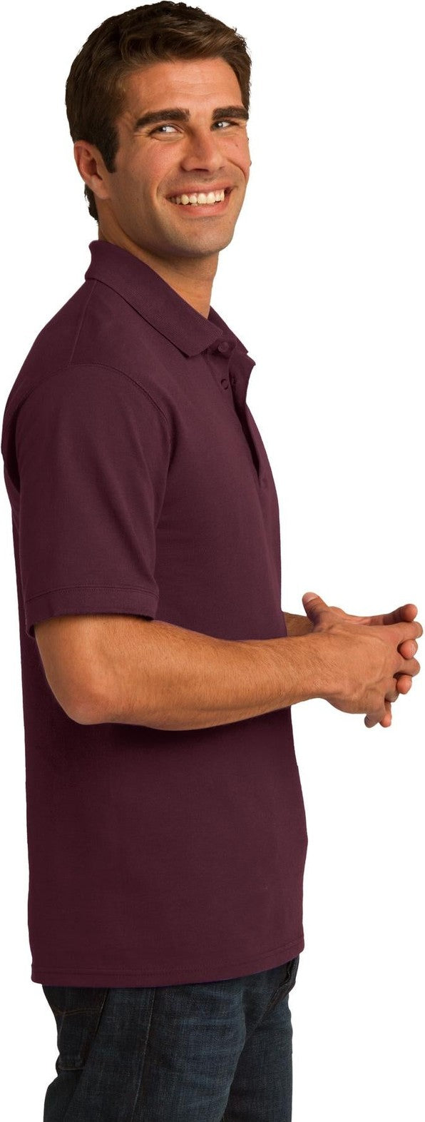 Athletic Marn Port & Co Core Blend Pique Polo. KP155