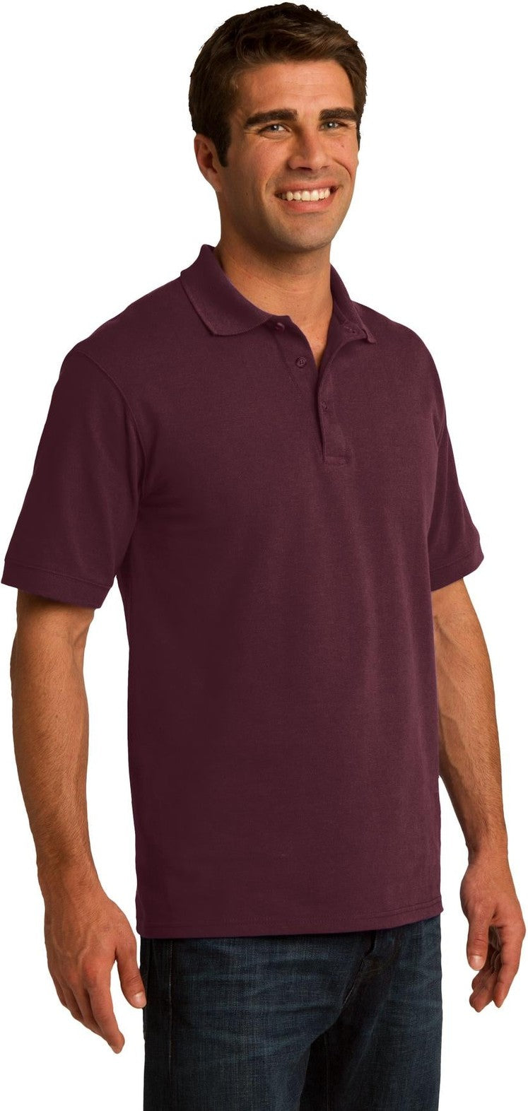 Athletic Marn Port & Co Core Blend Pique Polo. KP155