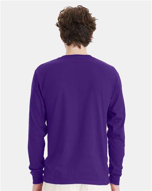 Athletic Purple Essential-T Long Sleeve T-Shirt - 5286