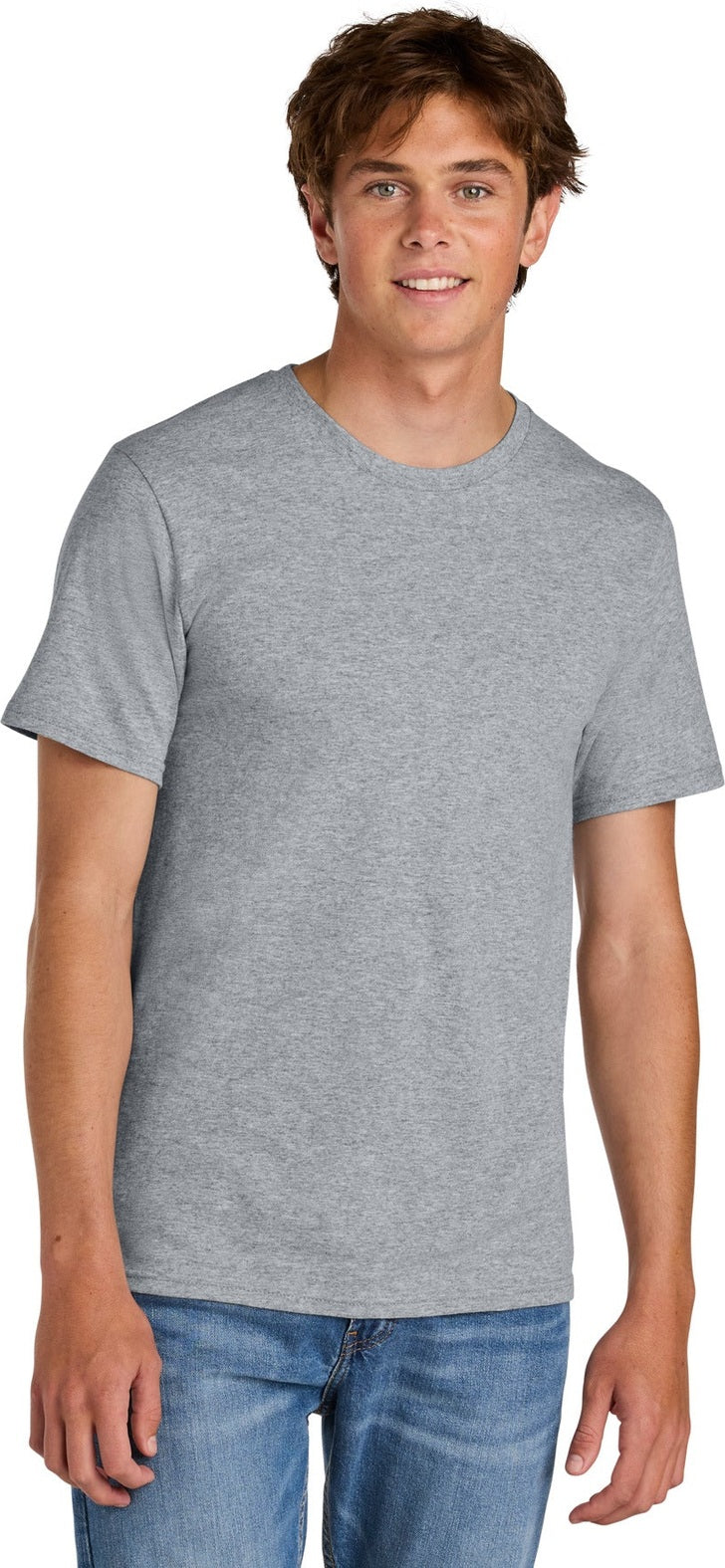 AthlHthr Port & Co Easy Cotton Tee PC43