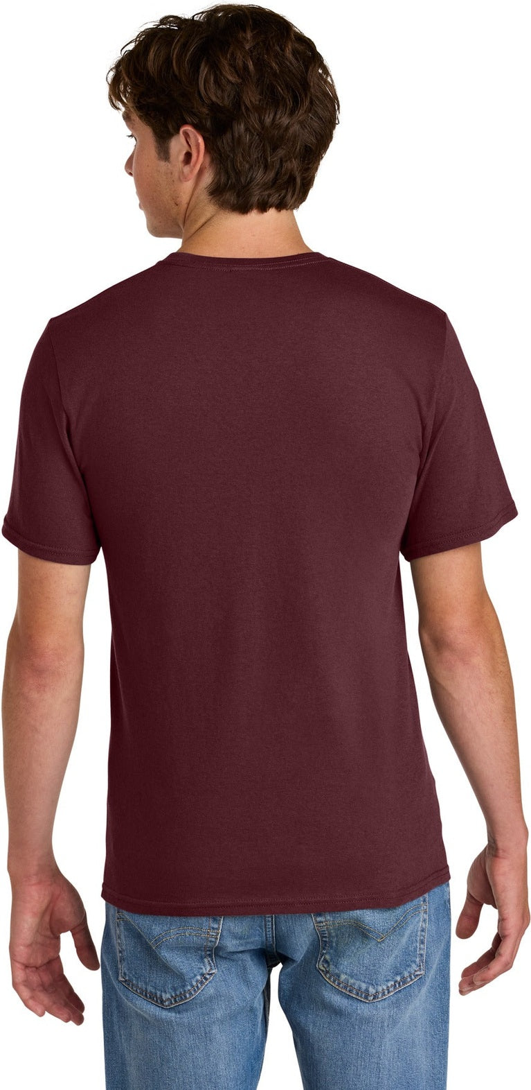 AthlMaroon Port & Co Easy Cotton Tee PC43