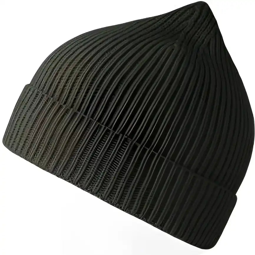 Atlantis Headwear Andy - Sustainable Fine Rib Knit Beanie - Olive - Osfm