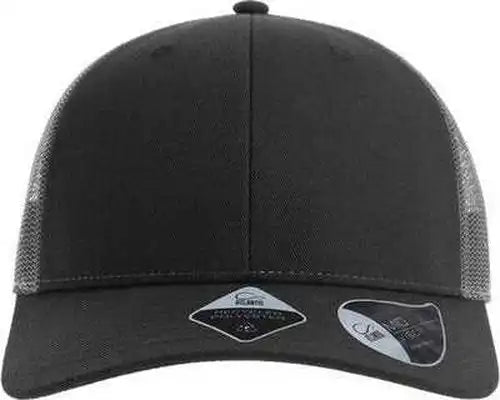Atlantis Headwear Bryce Sustainable Trucker Cap - Black Dark Gray - one Size Fits Most