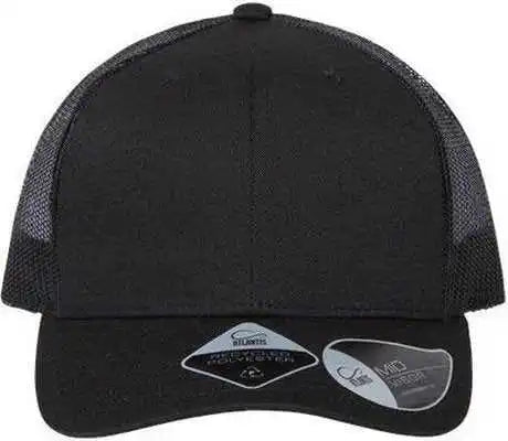 Atlantis Headwear Bryce Sustainable Trucker Cap - Black - one Size Fits Most