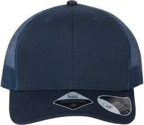 Atlantis Headwear Bryce Sustainable Trucker Cap - Navy - one Size Fits Most