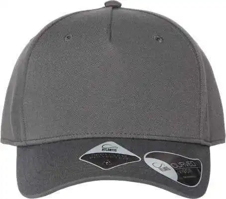 Atlantis Headwear Fiji Sustainable Five Panel Cap Dark Gray / one Size Fits Most
