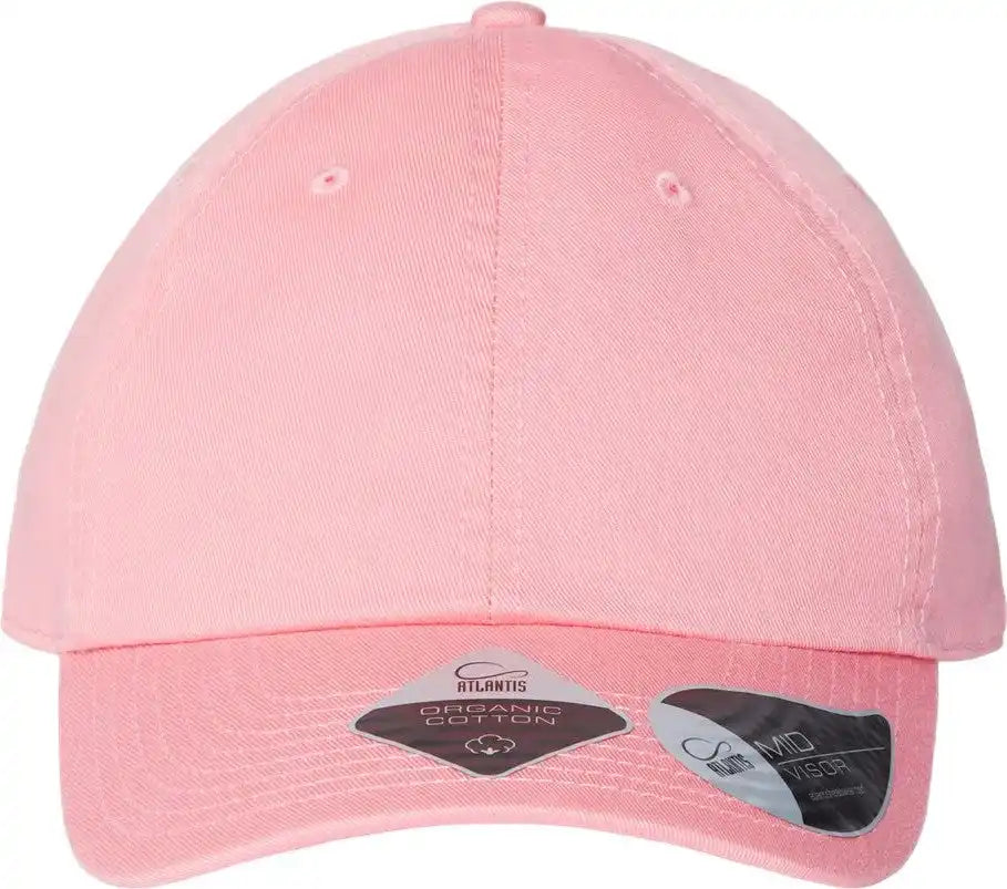 Atlantis Headwear Fraser Sustainable Dad Hat - Pink - Adjustable