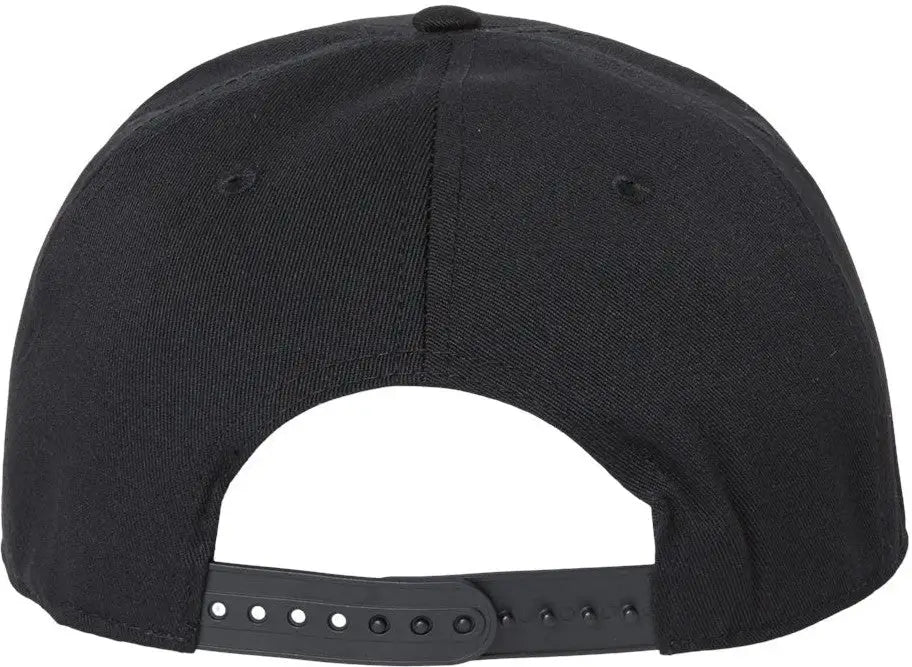 Atlantis Headwear James Sustainable Flat Bill Cap - Black - one Size Fits Most