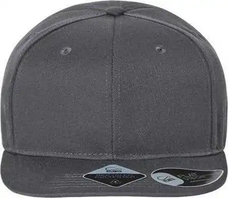 Atlantis Headwear James Sustainable Flat Bill Cap - Dark Gray - one Size Fits Most