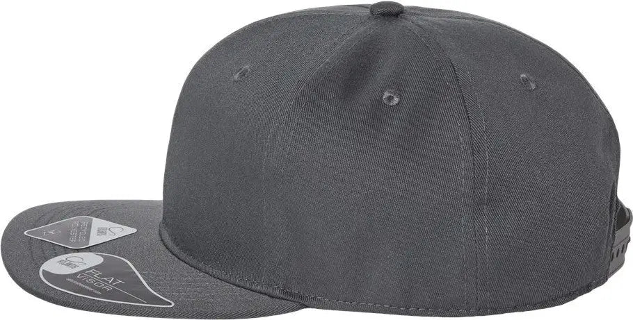 Atlantis Headwear James Sustainable Flat Bill Cap - Dark Grey - Gray / one Size Fits Most