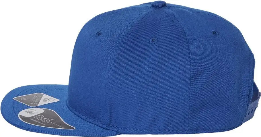 Atlantis Headwear James Sustainable Flat Bill Cap - Royal