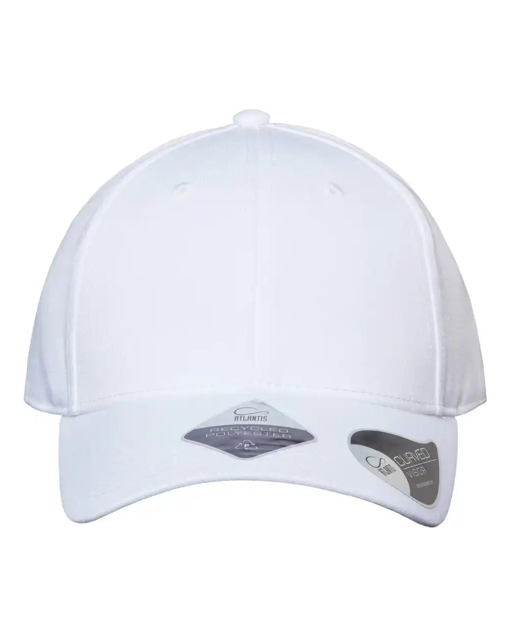 Atlantis Headwear Joshua Sustainable Structured Cap - White - Adjustable