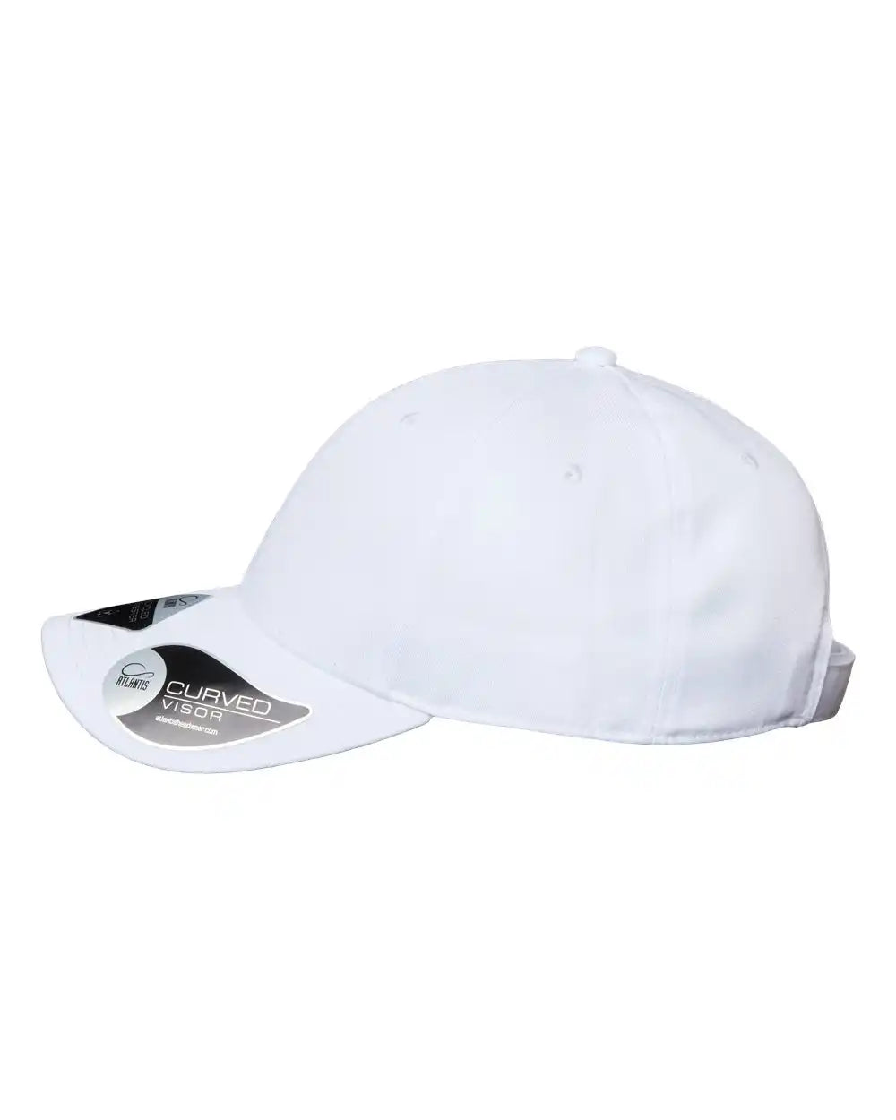 Atlantis Headwear Joshua Sustainable Structured Cap - White - Adjustable