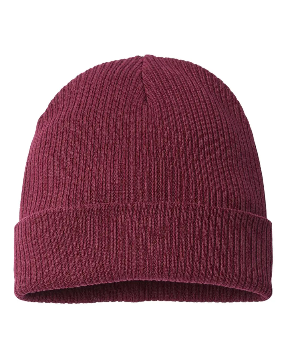 Atlantis Headwear Nelson Sustainable Cuffed Beanie - Burgundy - Maroon / one Size Fits Most