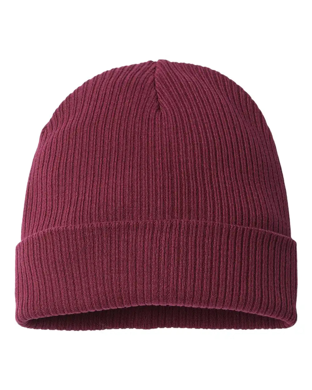 Atlantis Headwear Nelson Sustainable Cuffed Beanie - Burgundy - Osfa