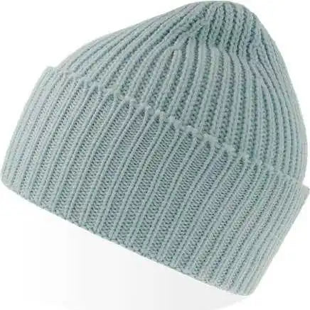 Atlantis Headwear Oak - Sustainable Chunky Rib Knit Beanie - Light Blue - Ice / Osfm