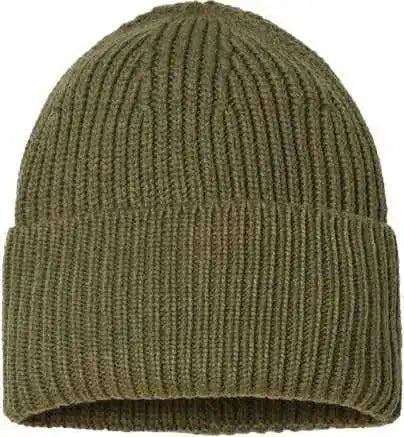 Atlantis Headwear Oak Sustainable Chunky Rib Knit - Olive - one Size Fits Most