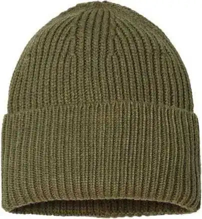 Atlantis Headwear Oak Sustainable Chunky Rib Knit - Olive - one Size Fits Most