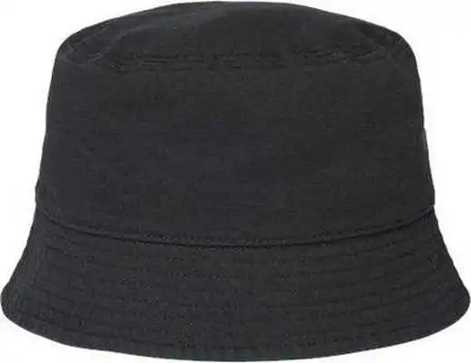 Atlantis Headwear Powell Sustainable Bucket Hat - Black - one Size Fits Most