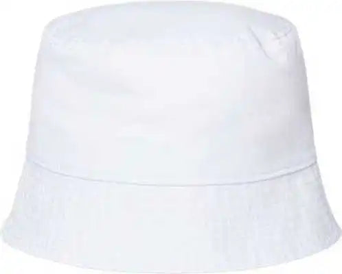 Atlantis Headwear Powell Sustainable Bucket Hat - White - one Size Fits Most